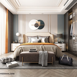 3D Interior Scenes File 3dsmax Model Bedroom 232 By HuyHieuLee 