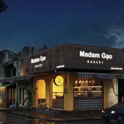  Bakery Shop Exterior Model by Pv Tung 