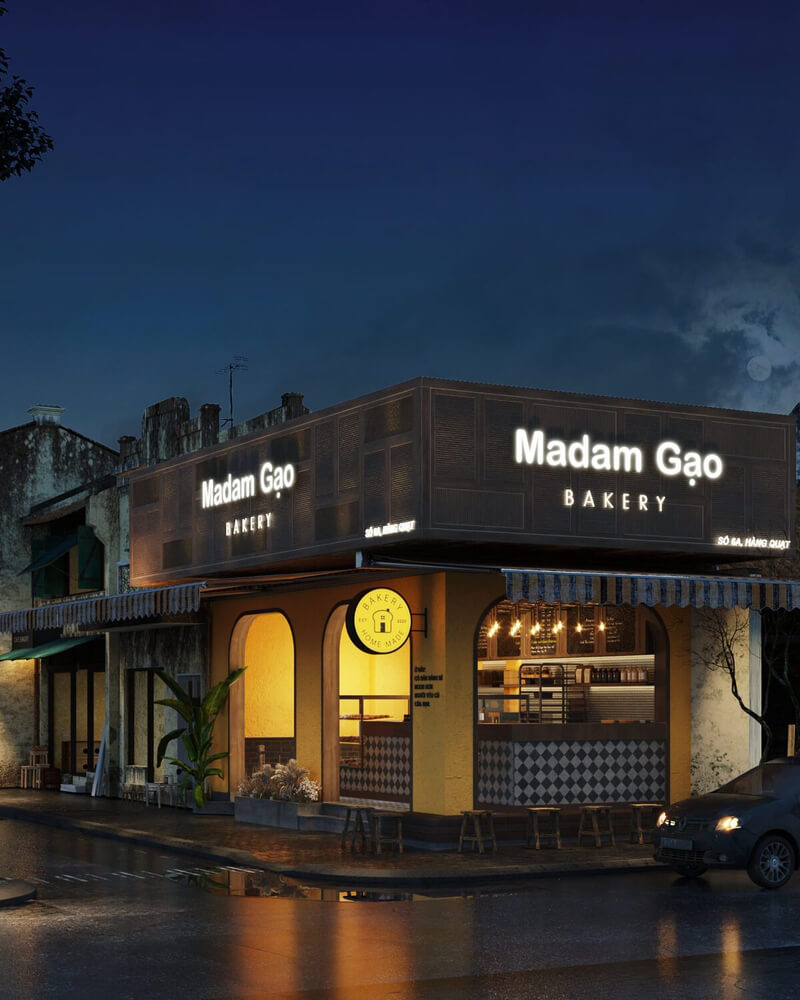  Bakery Shop Exterior Model by Pv Tung
