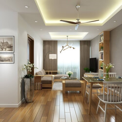 3D Interior Scenes File 3dsmax Model Dining- Livingroom 2 