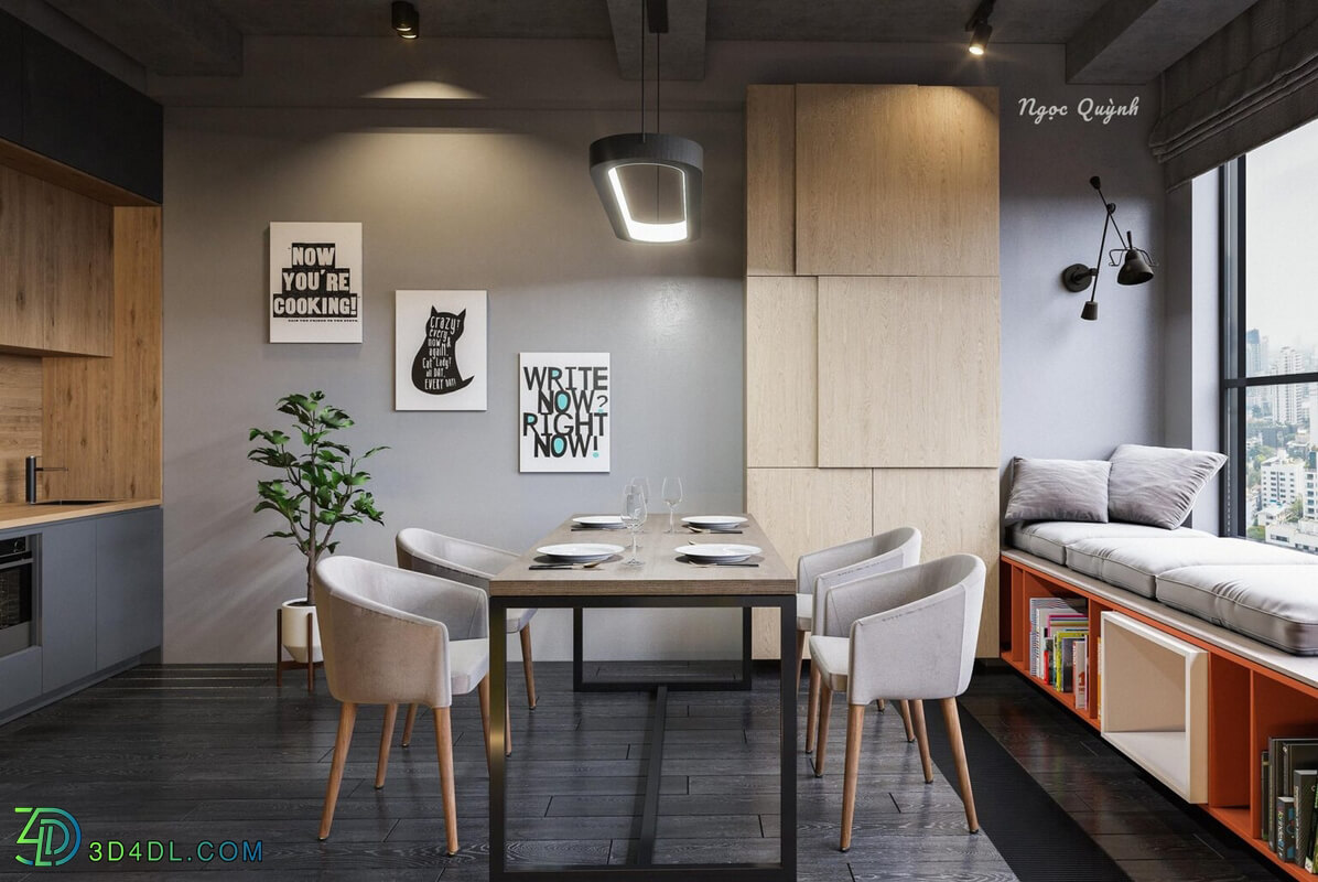 3D Interior Apartment 114 Scene File 3dsmax By Ngoc Thuy