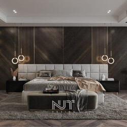  3D Interior Master Bedroom Model by Nguyen Ngoc Tung 
