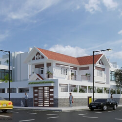 3D Exterior Villa Scene File 3dsmax By Viet Long Lee 2  