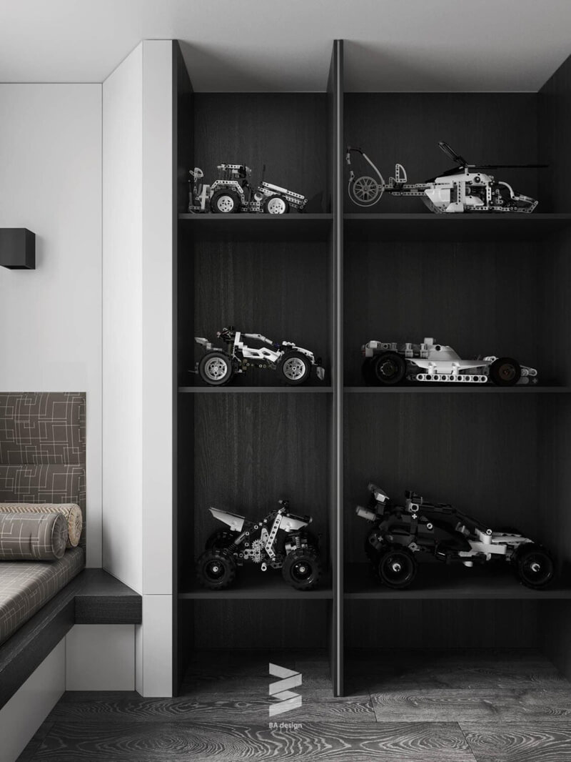  Living Room- Kitchen Interior Model By Tu Dinh Huong