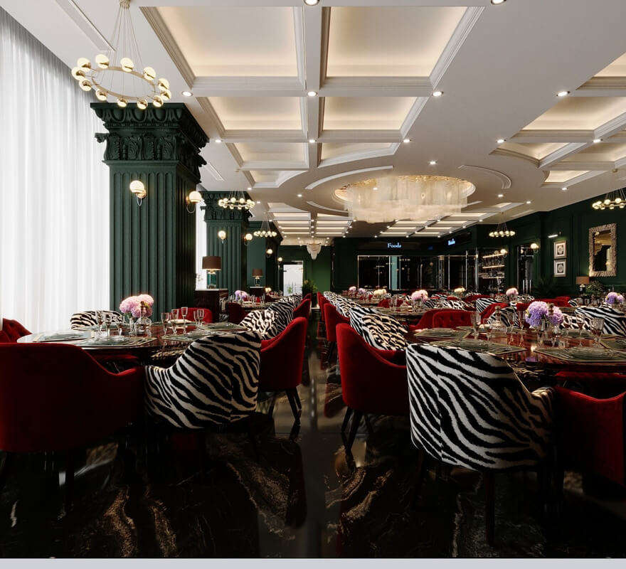  Restaurant Interior Model by Quang Pham