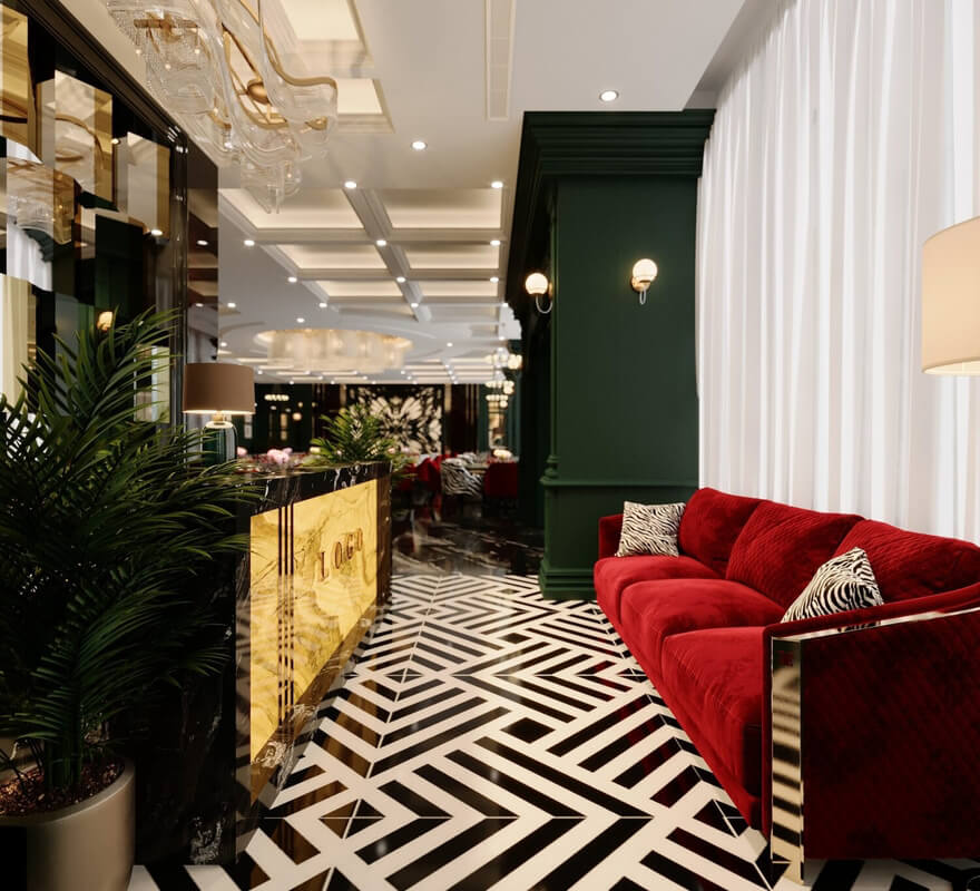  Restaurant Interior Model by Quang Pham