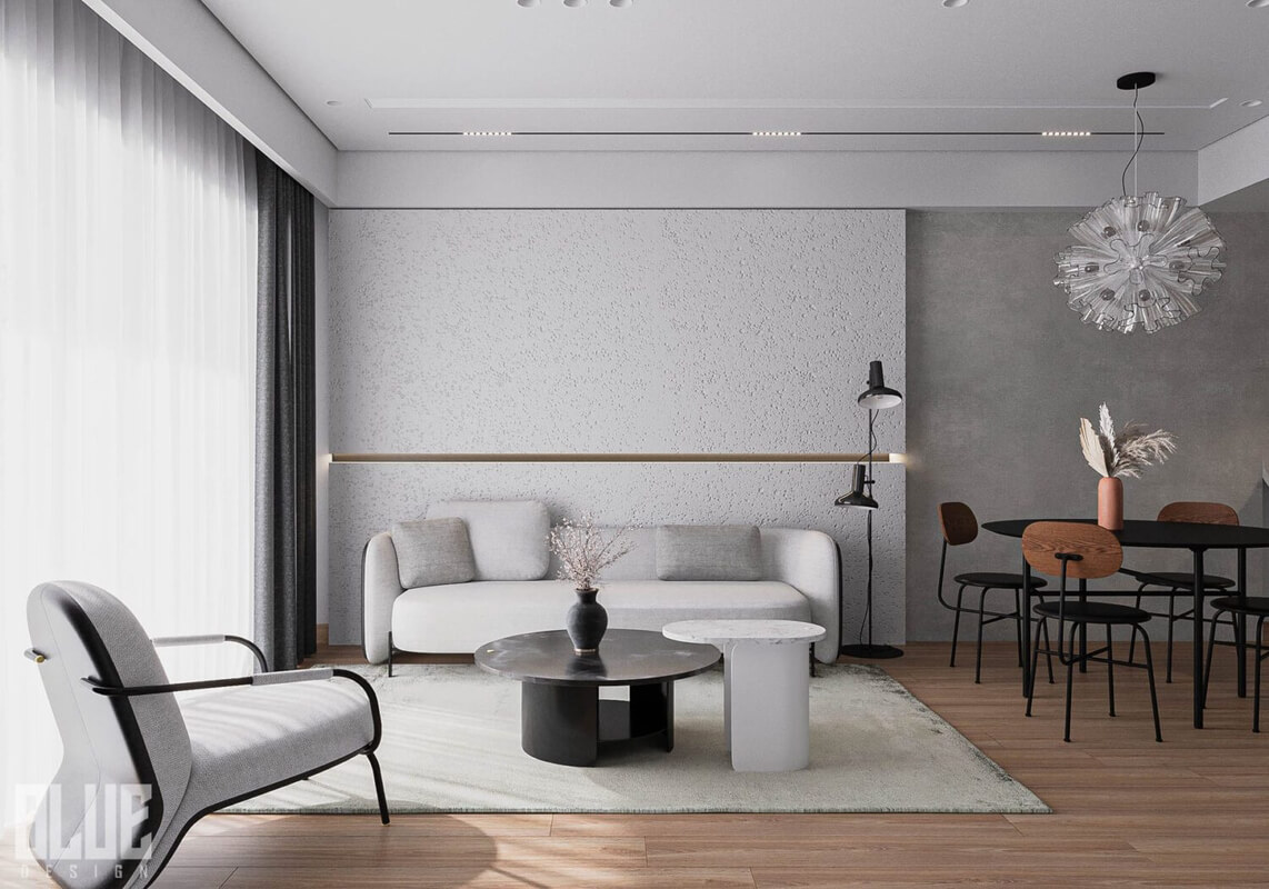  3D Interior Living Room- Kitchen by Huy Pham
