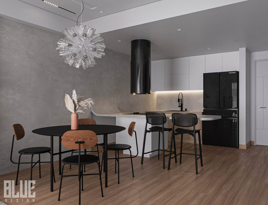  3D Interior Living Room- Kitchen by Huy Pham