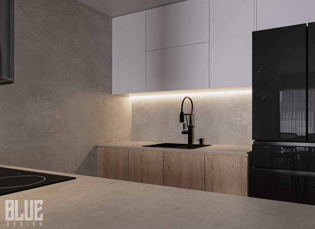  3D Interior Living Room- Kitchen by Huy Pham