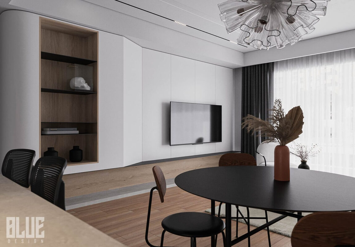  3D Interior Living Room- Kitchen by Huy Pham