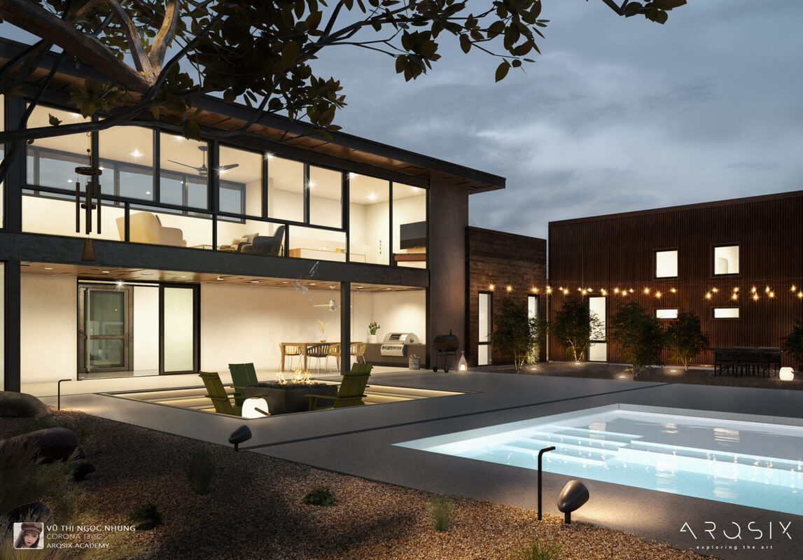  3D Model House Exterior File 3dsmax By Rin Yuuki