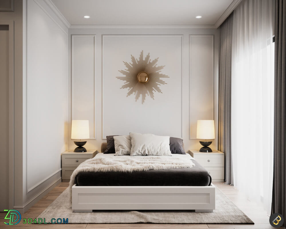 3D Interior Scenes File 3dsmax Model Bedroom 403 By Thanh Binh