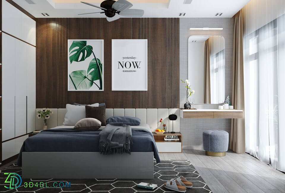 3D Interior Scenes File 3dsmax Model Bedroom 154 By TranDung