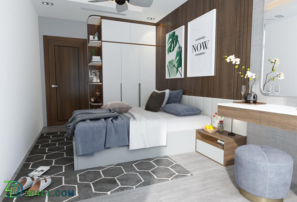 3D Interior Scenes File 3dsmax Model Bedroom 154 By TranDung