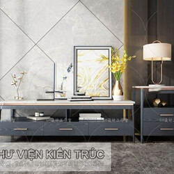 12 TV Cabinet 3dsmax Model  