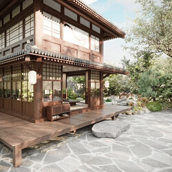 3D Japan House By Quan Tran 