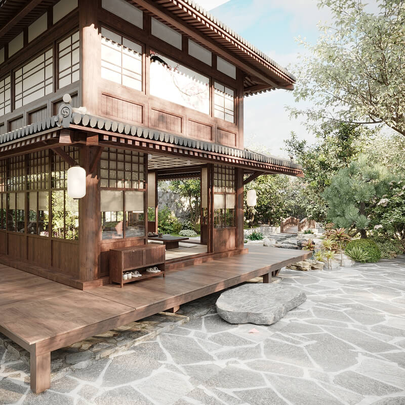 3D Japan House By Quan Tran