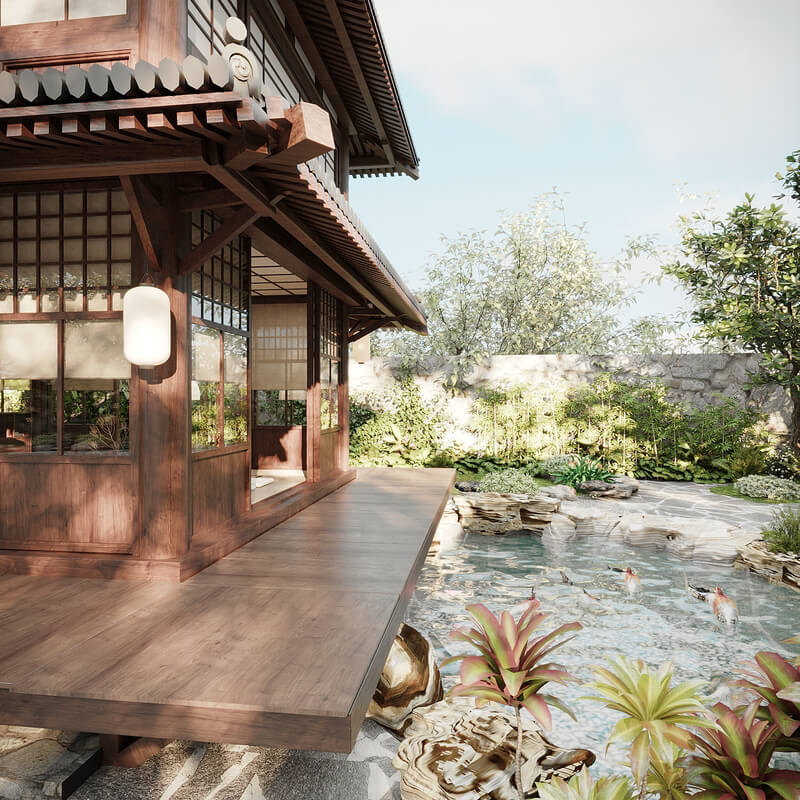  3D Japan House By Quan Tran