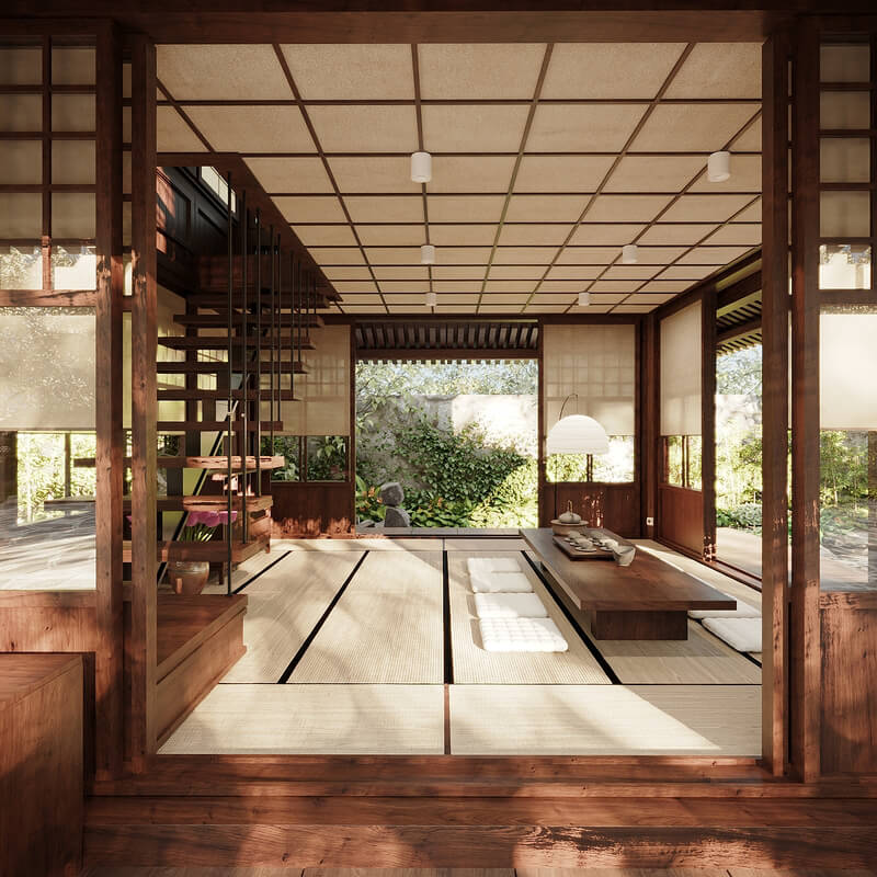  3D Japan House By Quan Tran