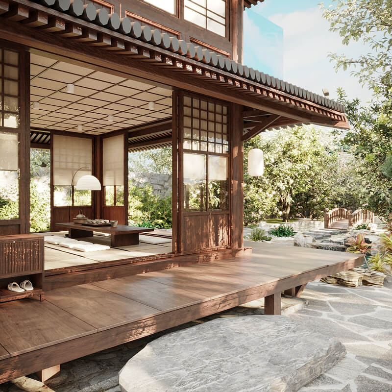  3D Japan House By Quan Tran
