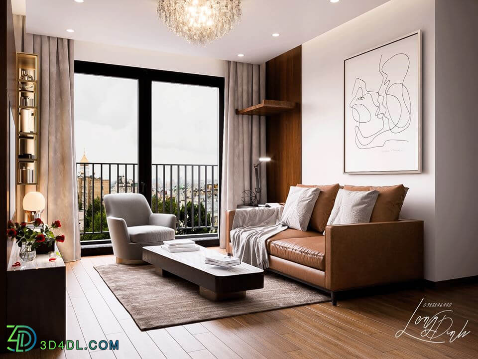 3D Interior Scene File 3dsmax Model Livingroom 296 By LongDinh