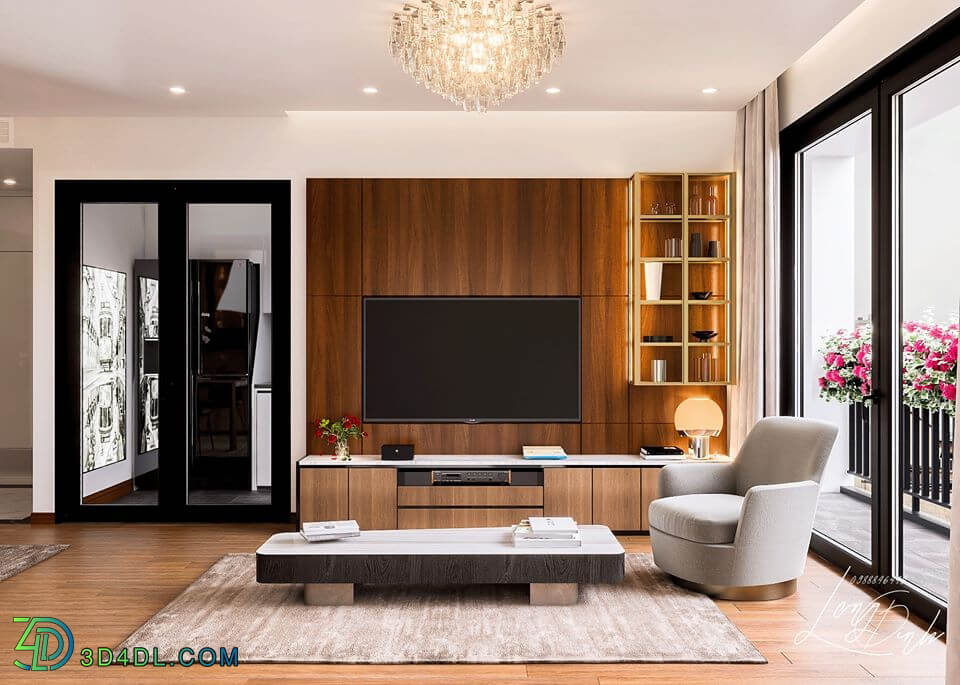 3D Interior Scene File 3dsmax Model Livingroom 296 By LongDinh