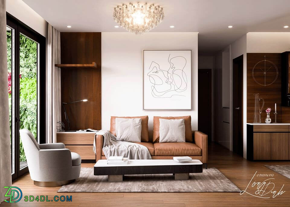 3D Interior Scene File 3dsmax Model Livingroom 296 By LongDinh