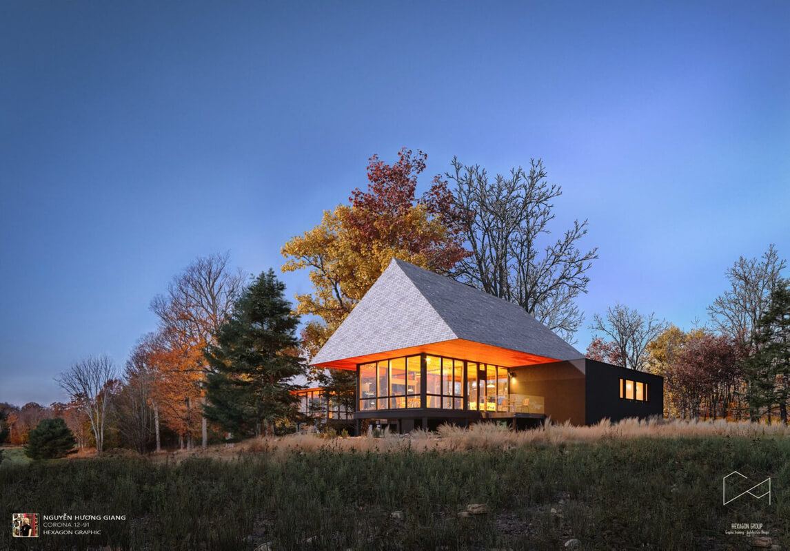  3D Cabin House Exterior By Huong Giang