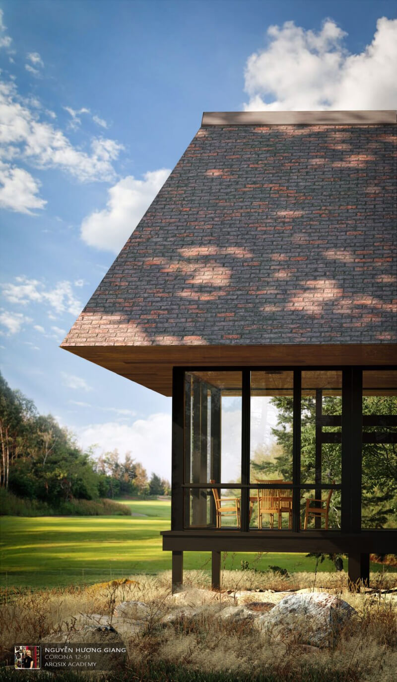  3D Cabin House Exterior By Huong Giang