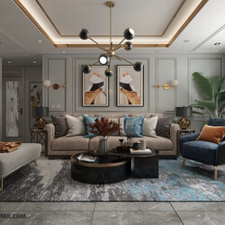 3D Interior Scenes File 3dsmax Model Livingroom 285 By HuyHieuLe 