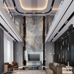  3D Interior Living Room by Khuong Vu 