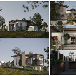  House Exterior By Do Quang Huy 