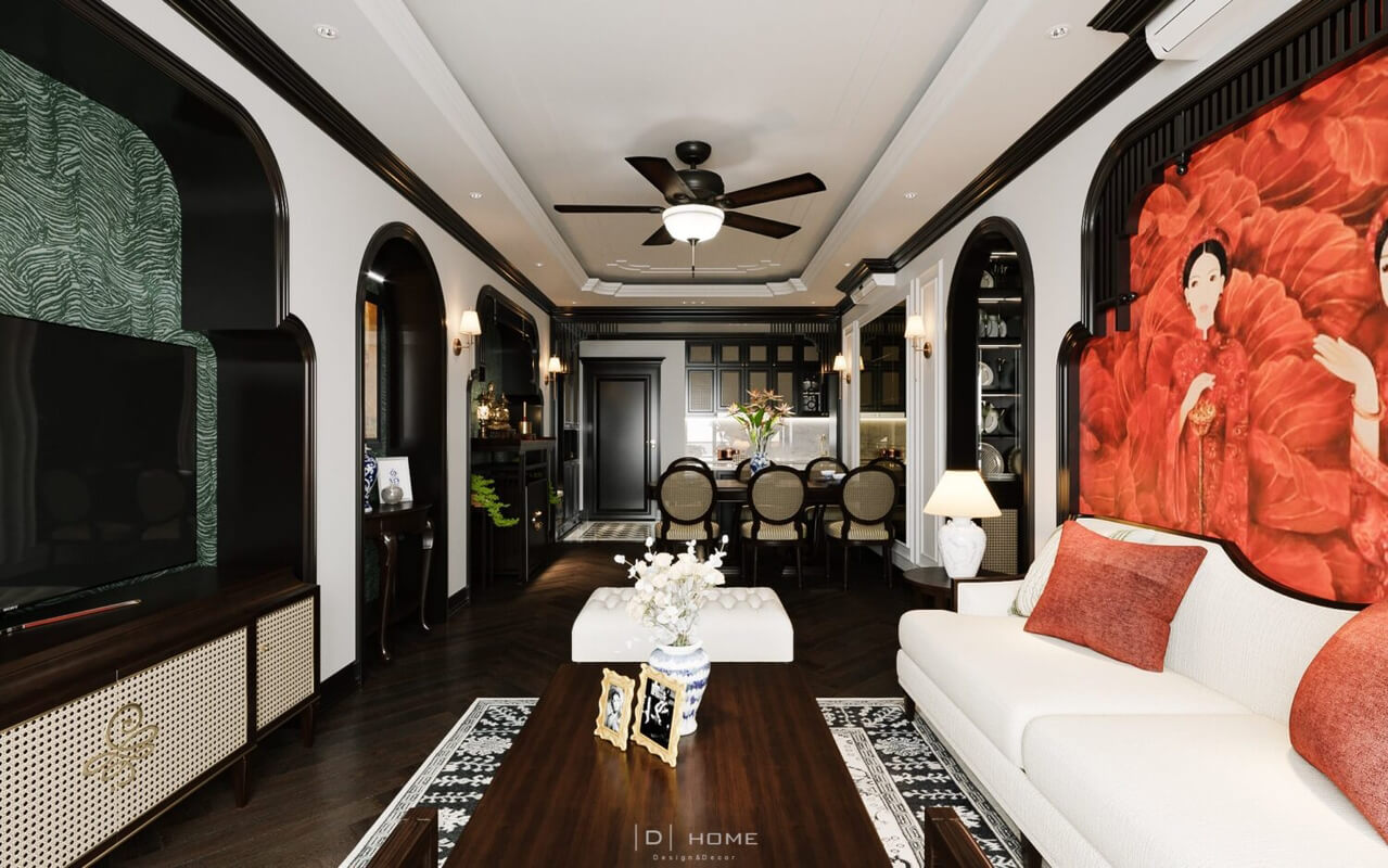  3D Indochine Apartment Interior By Duc Nguyen
