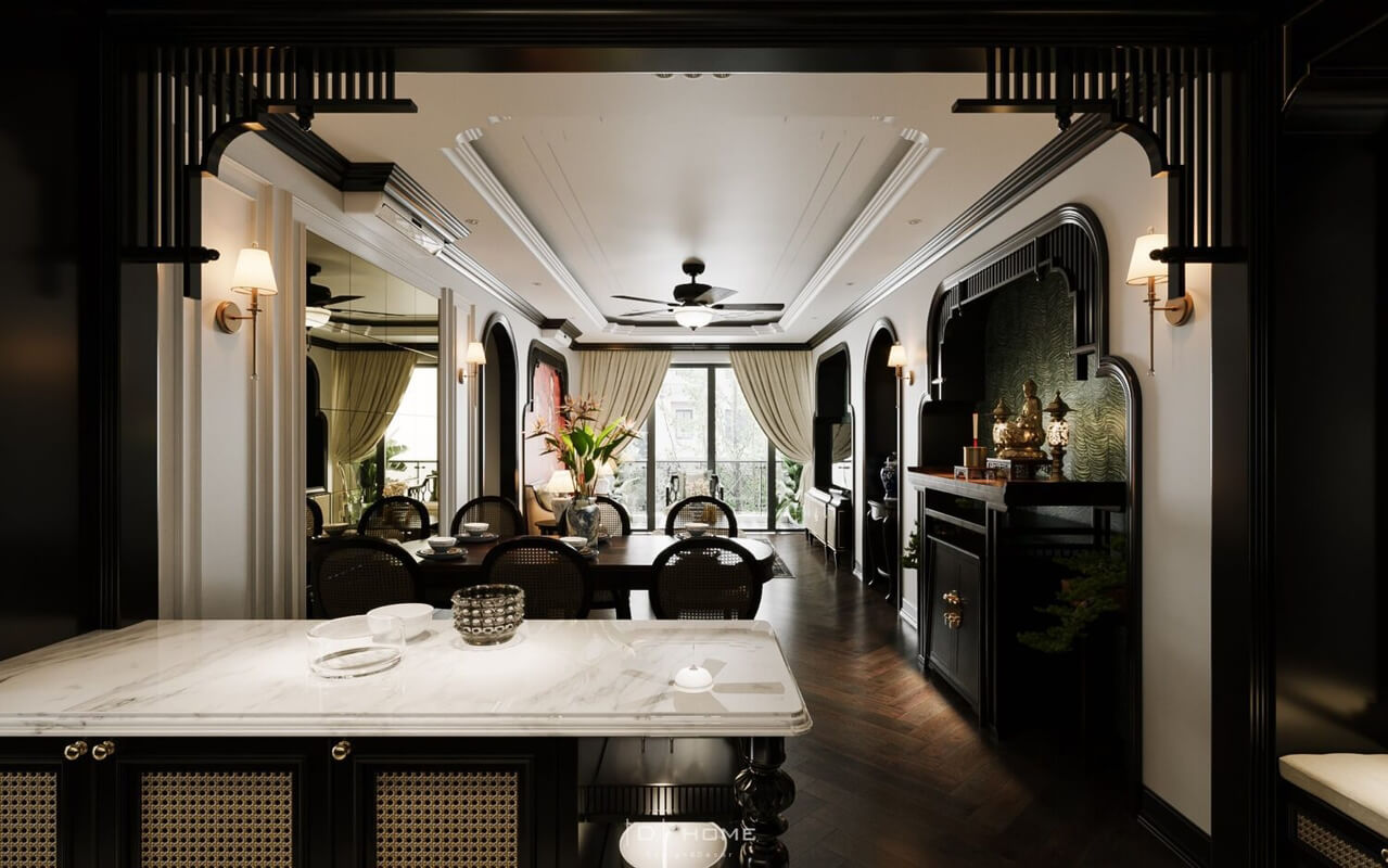  3D Indochine Apartment Interior By Duc Nguyen
