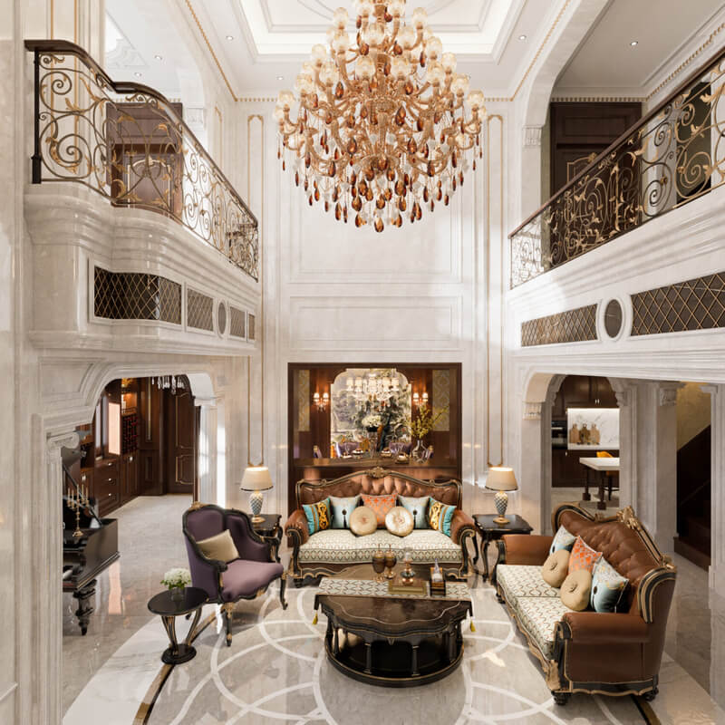  Interior Classic Villa by Phung Manh Ha