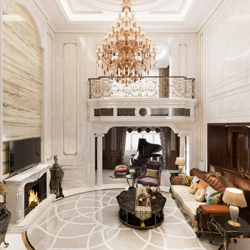  Interior Classic Villa by Phung Manh Ha