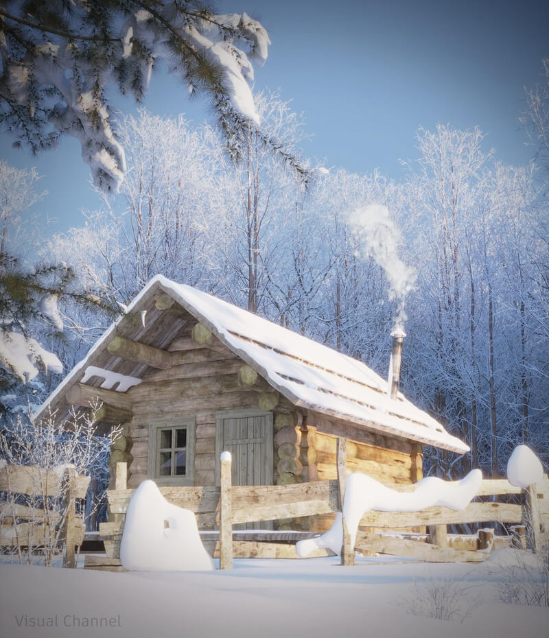  Winter Scene Model By Uri Bean
