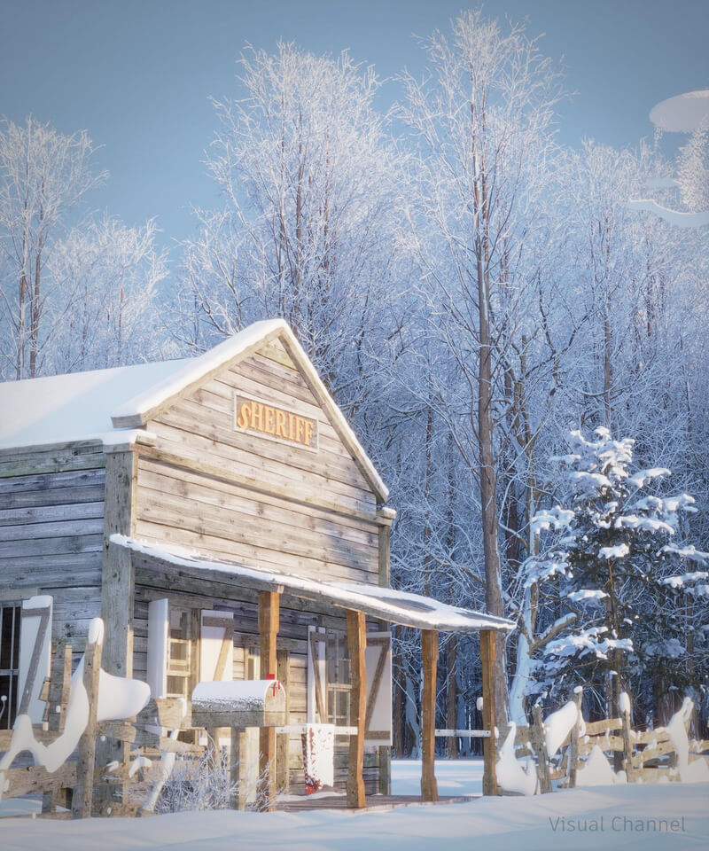  Winter Scene Model By Uri Bean