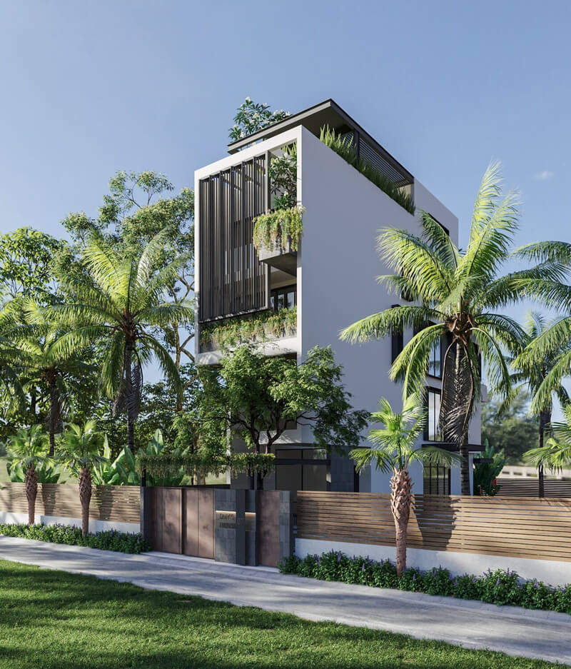  House Exterior By Quy Luong