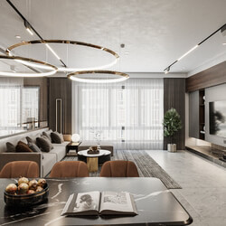 3D Interior Apartment 234 Scene File 3dsmax by Quoc Huy 