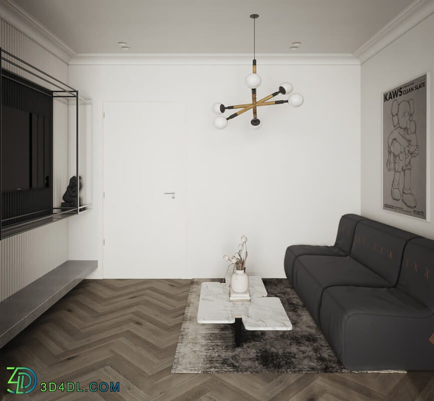 3D Interior Apartment 190 Scene File 3dsmax By Dat Nguyen