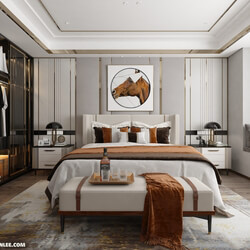 3D Interior Scenes File 3dsmax Model Bedroom 407 By Viet Long Lee 