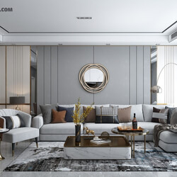 3D Interior Scene File 3dsmax Model Livingroom 339 By HuyHieuLee 