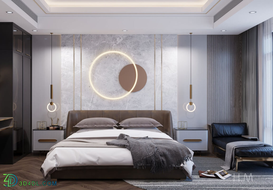 3D Interior Scenes File 3dsmax Model Bedroom 334 By HaMy