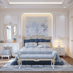 3D Interior Scenes File 3dsmax Model Bedroom 205 By KhiemPham 