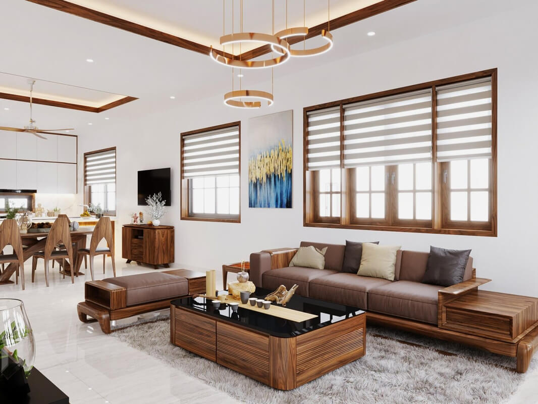  Living Room- Kitchen Interior by Mai Long