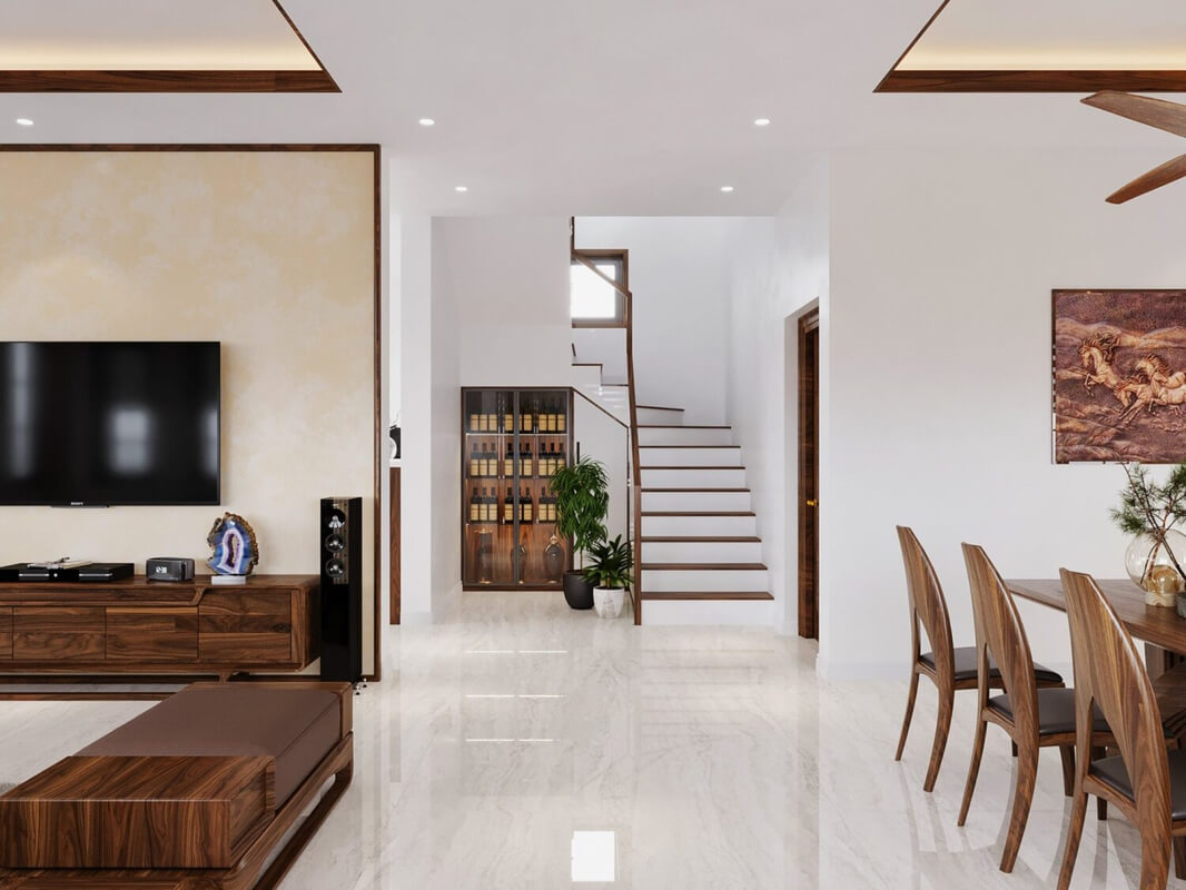  Living Room- Kitchen Interior by Mai Long