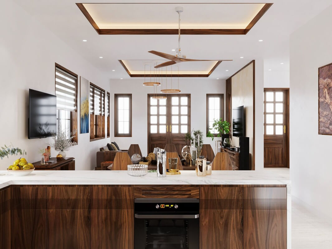  Living Room- Kitchen Interior by Mai Long