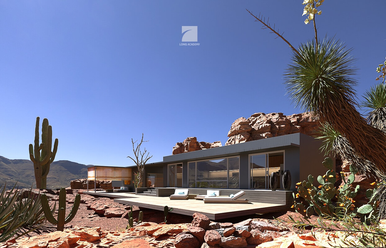 3D Exteriors House Scene Model 3dsmax by Nguyen Van Long