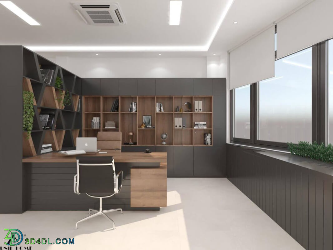 3d Interior Office Room 37 Scene File 3dsmax Model By Hue Pham